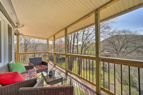 Deck and Fire Pit Riverfront Sylva Getaway!